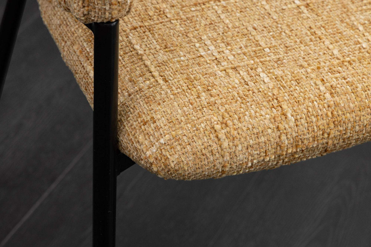 NOBLESSE sárga szövet szék