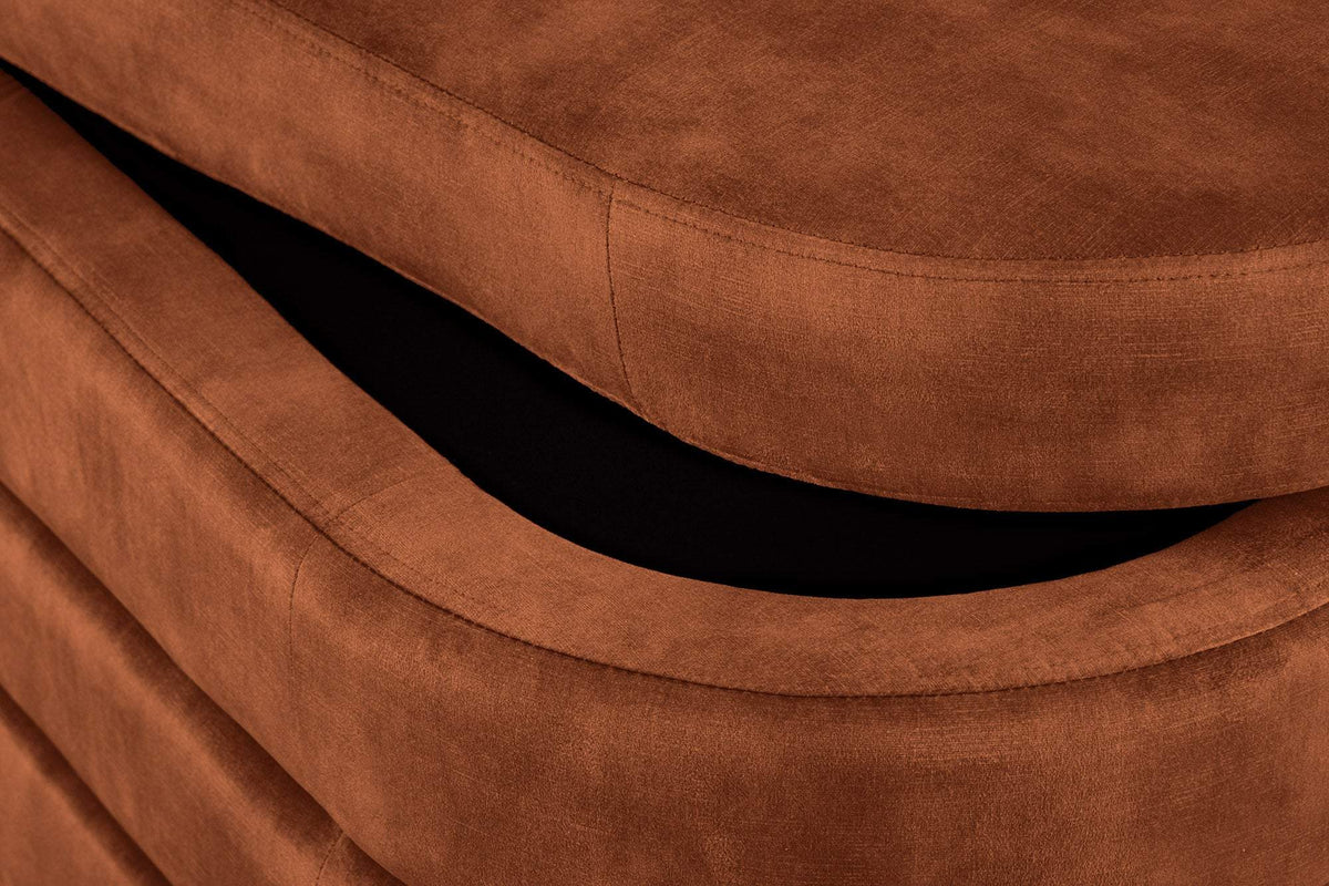 VOQUE barna bársony ülőpad