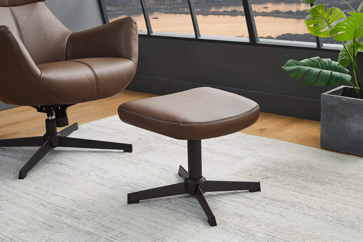 VOGUE barna műbőr lábtartó