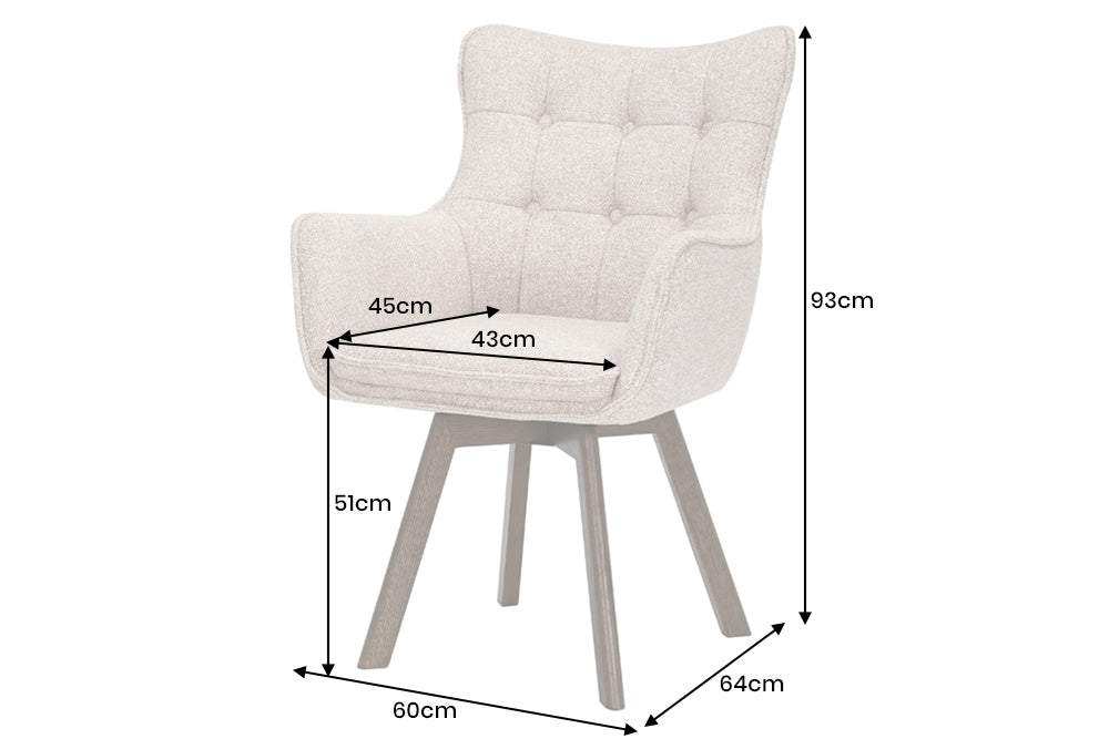 THOR bézs szövet forgószék