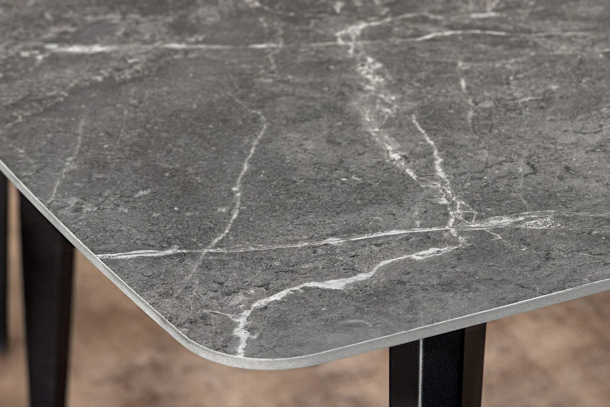 MILANO fekete kerámia asztal 180cm