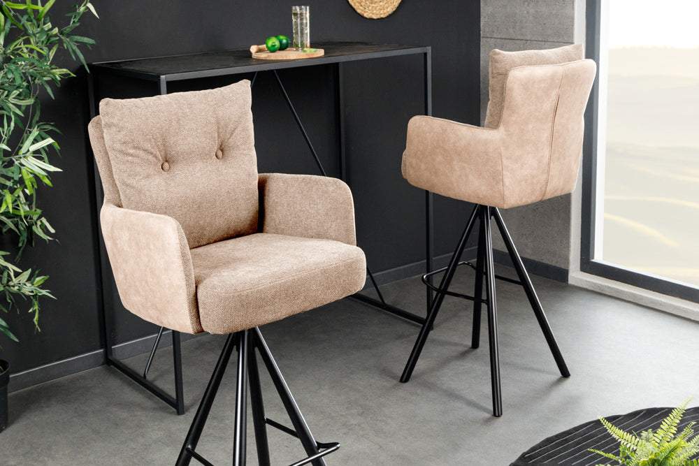 BIG GEORGE bézs szövet bárszék