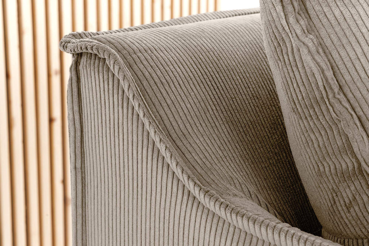 HEAVEN szürkésbarna kordbársony kanapé