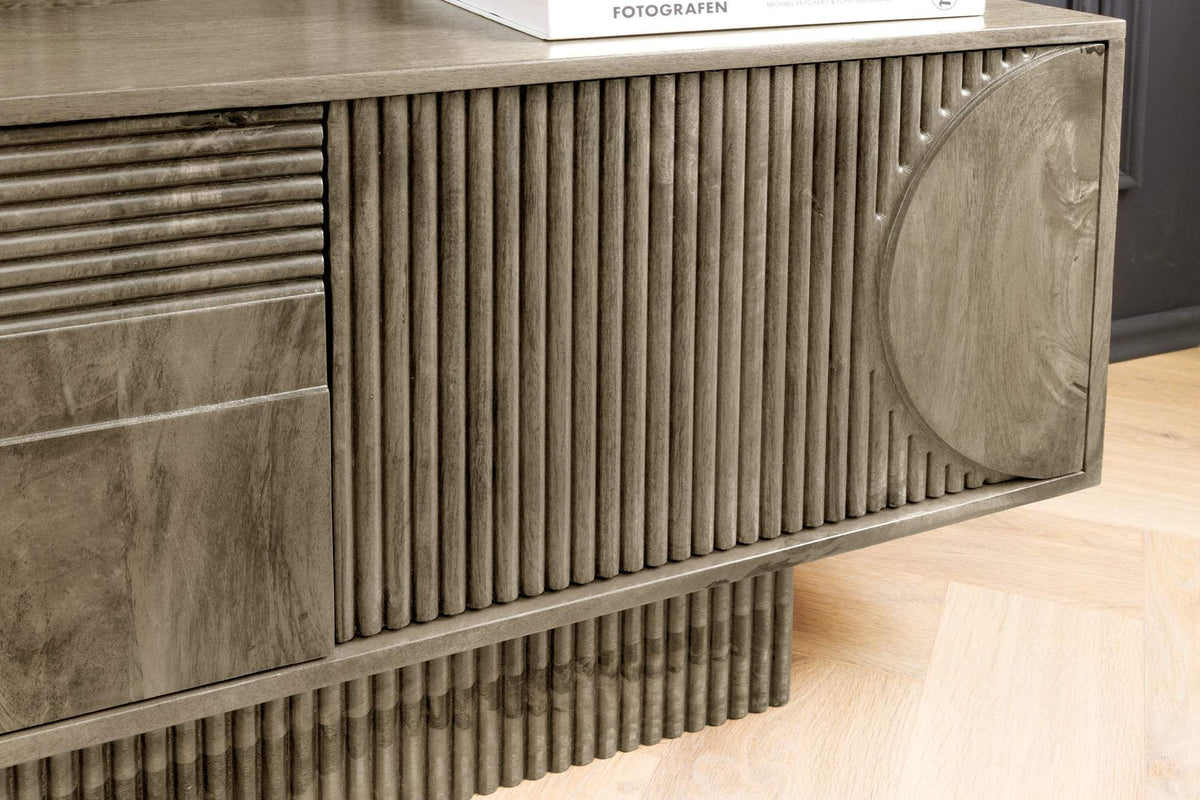 TV ART DECO szürke mangófa tv szekrény 200 cm