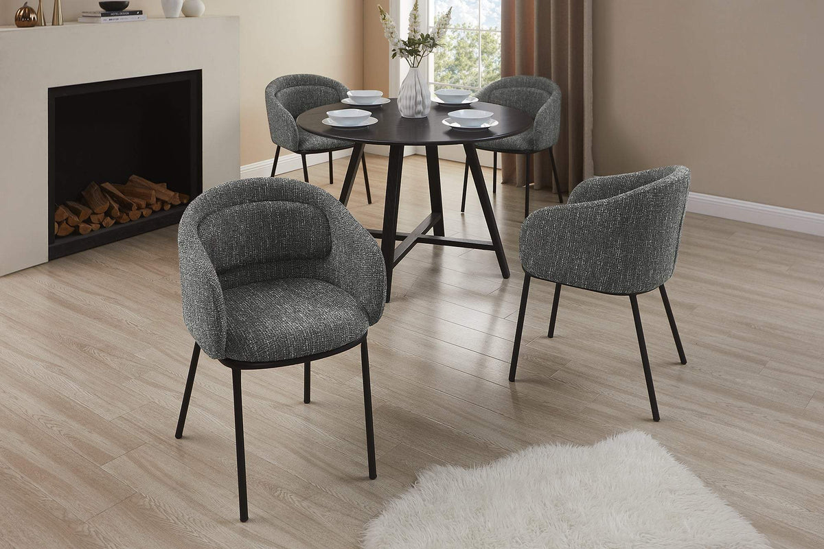 FLORENZ szürke szövet szék