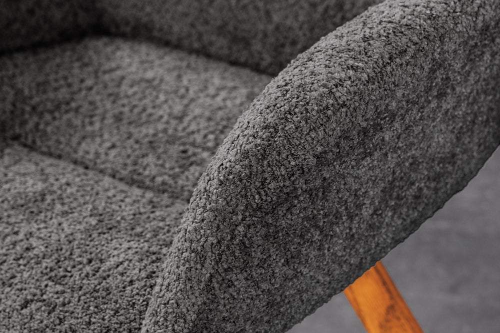 BALTIC szürke buklé forgószék