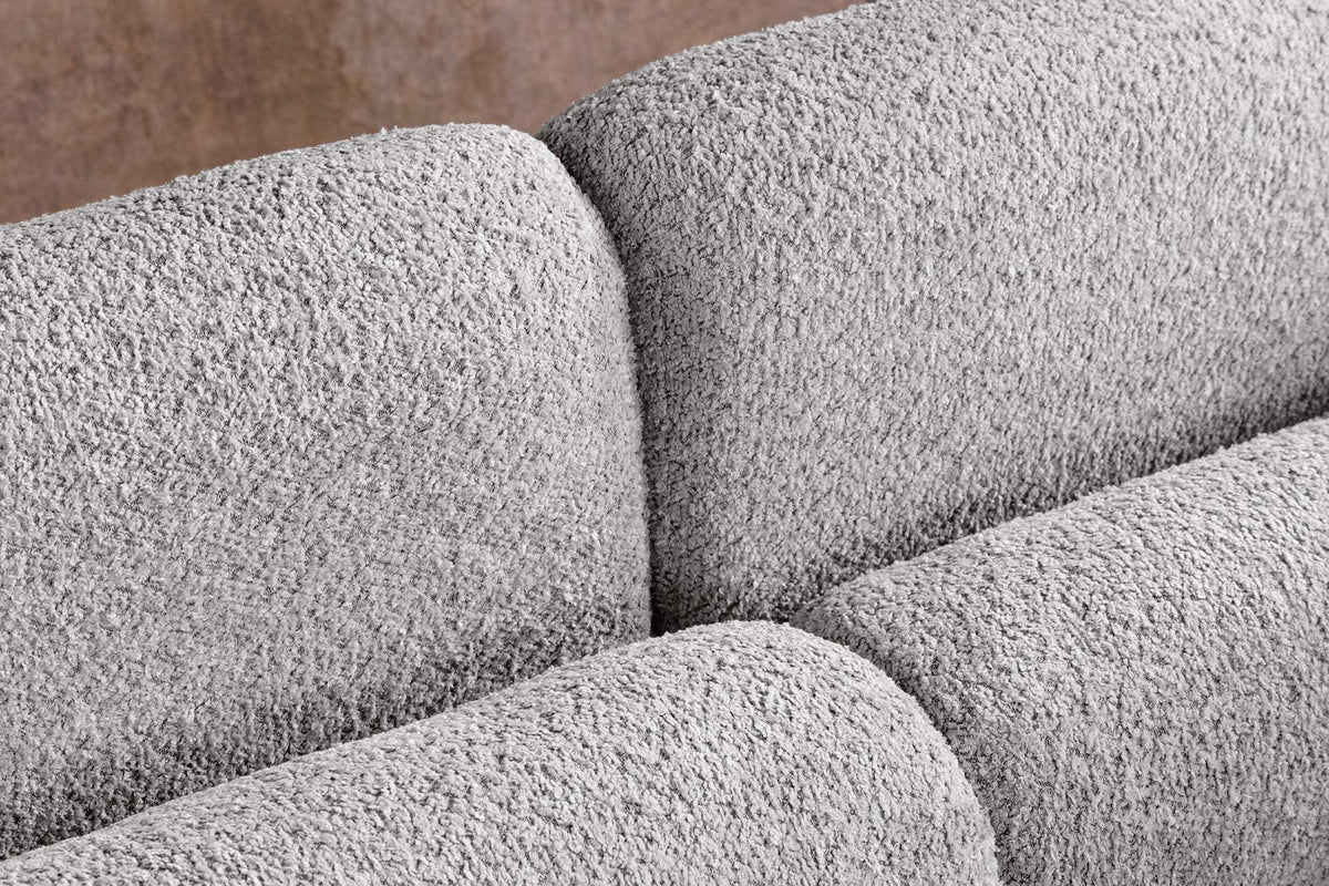 ART DECO szürke buklé kanapé