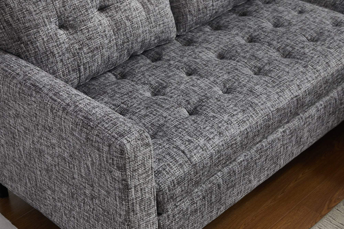 STOCKHOLM szürke szövet sarokkanapé