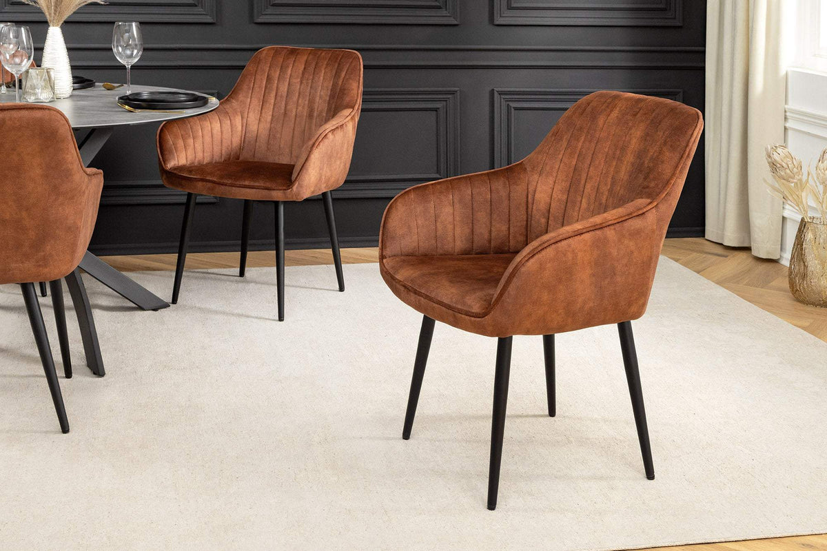 TURIN barna bársony szék