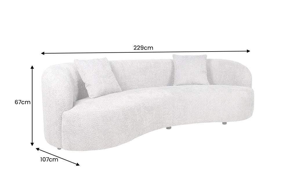 ATELIER szürke buklé kanapé