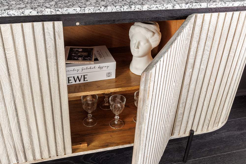 ADLON bézs mangófa komód