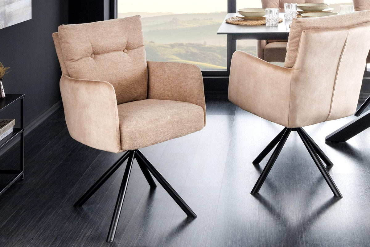 BIG GEORGE bézs szövet forgószék