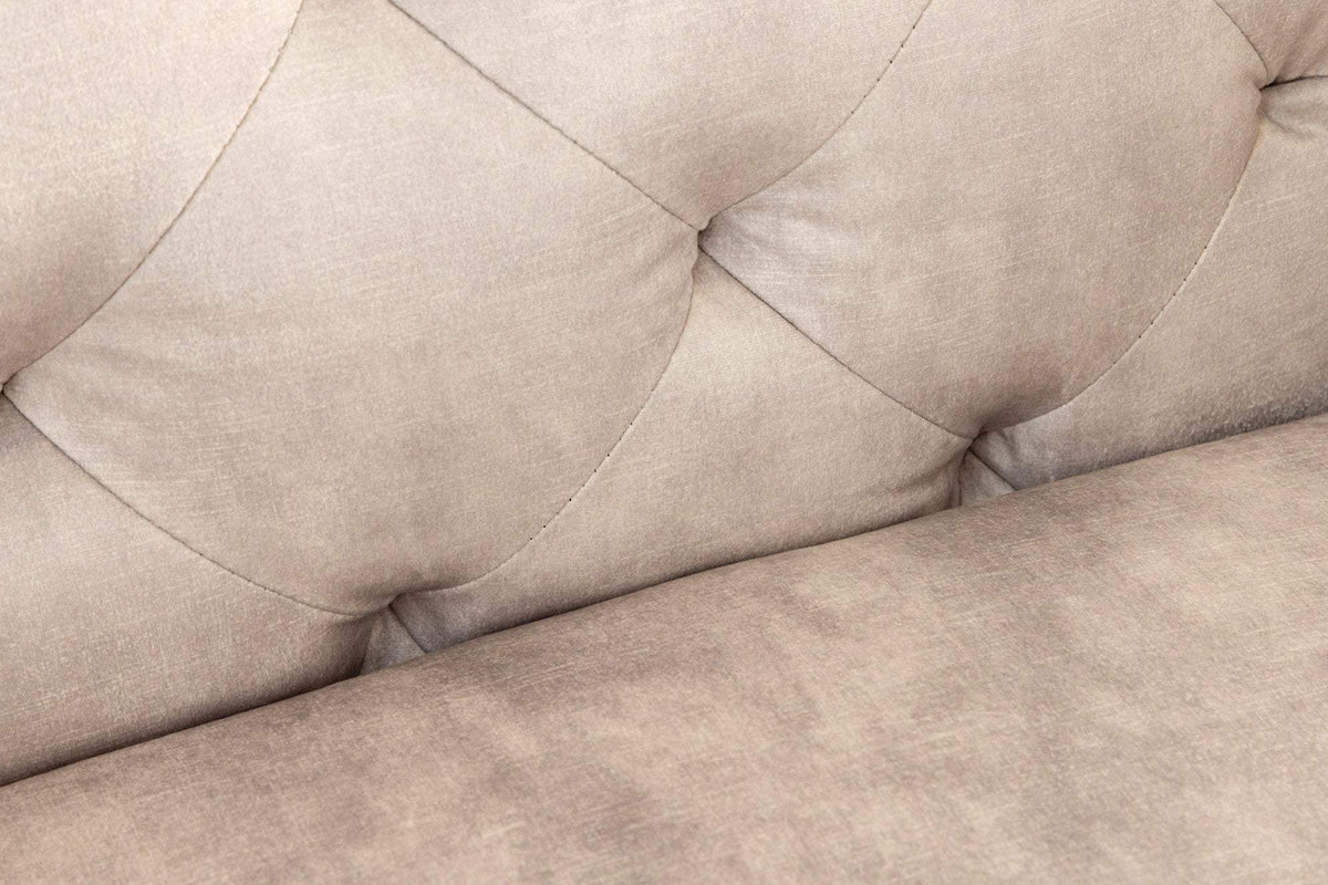 MODERN BAROCK bézs bársony fotel