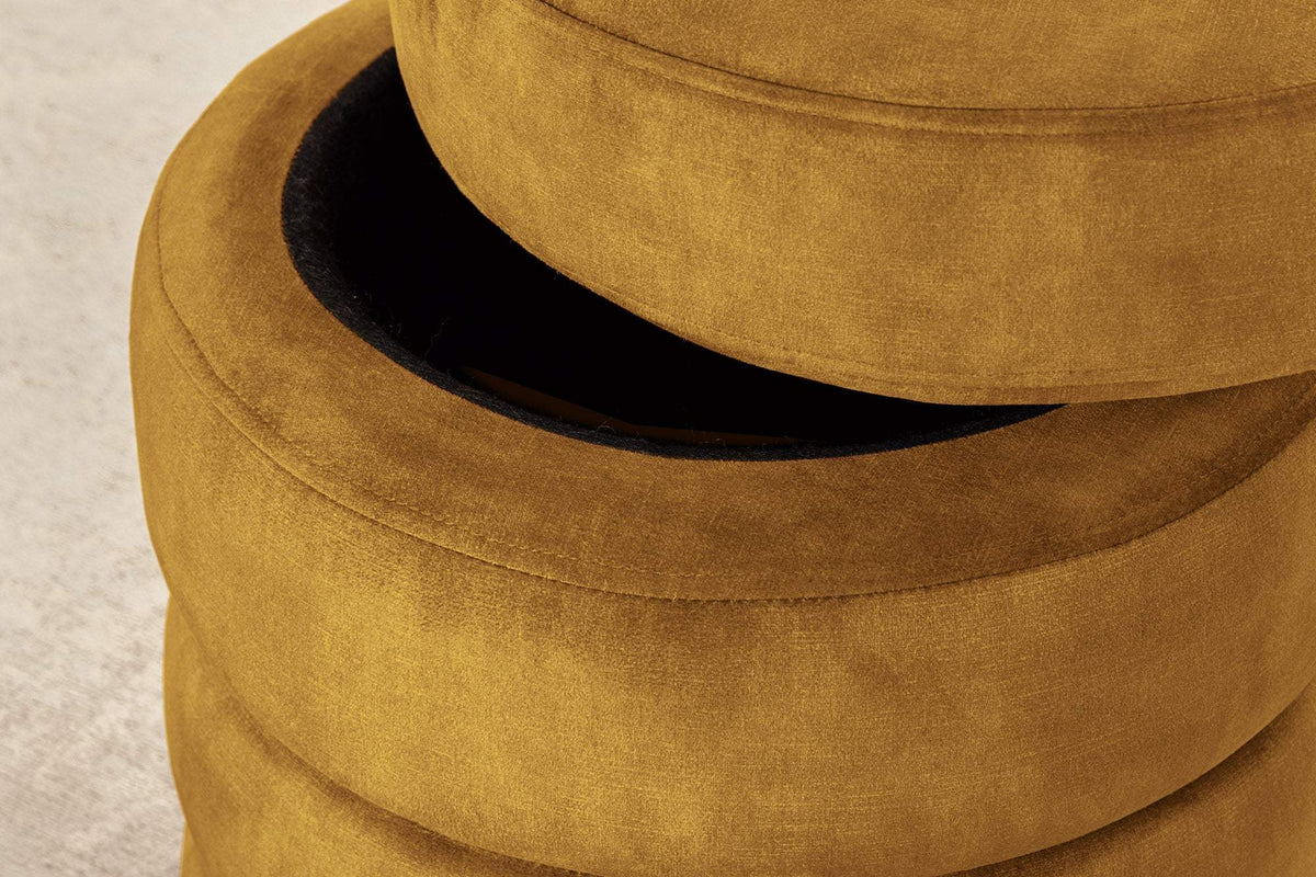 VOQUE sárga bársony lábtartó