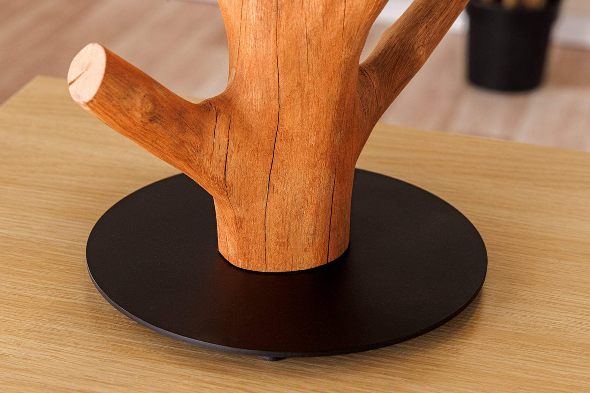 JEWELRY barna fa asztali lámpa