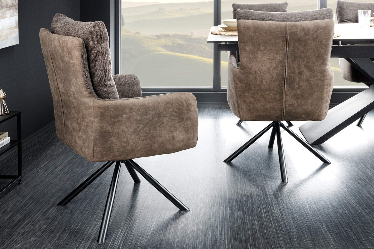 BIG GEORGE szürke szövet forgószék