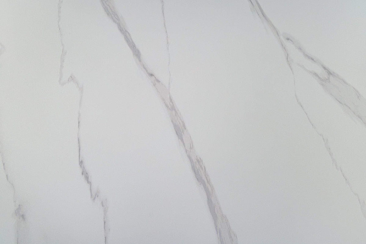 UNIQUE fehér kerámia kerek étkezőasztal 120 cm