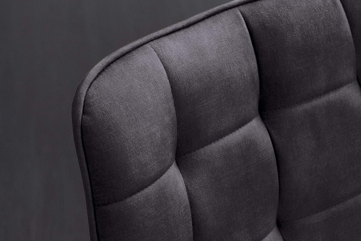 ROADSTAR szürke bársony szék