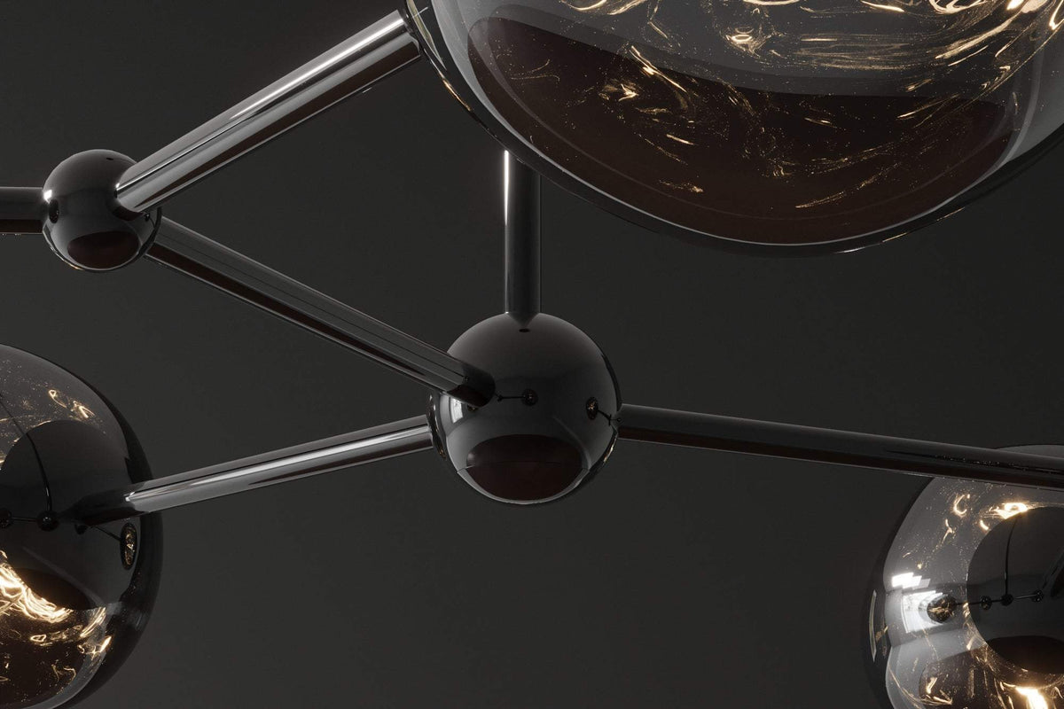 LIQUID DIAMOND fekete üveg függőlámpa