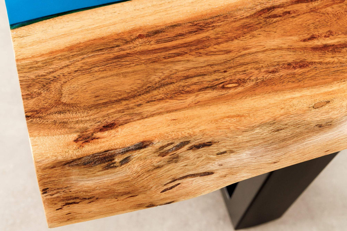 LIQUID kék akácfa dohányzóasztal