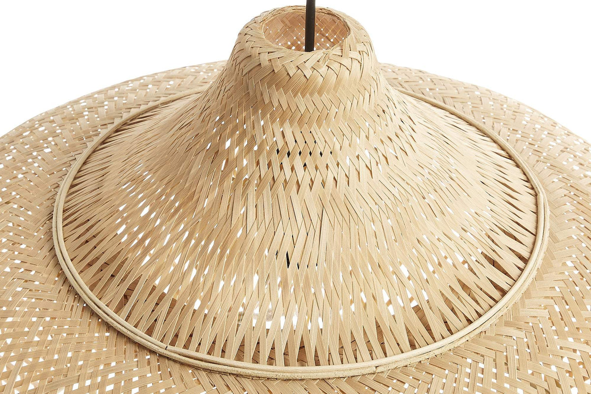 ORGANIC LIVING bézs bambusz függőlámpa