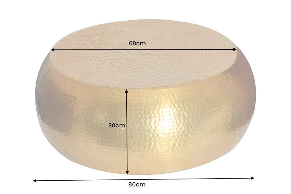 ORIENT arany alumínium dohányzóasztal