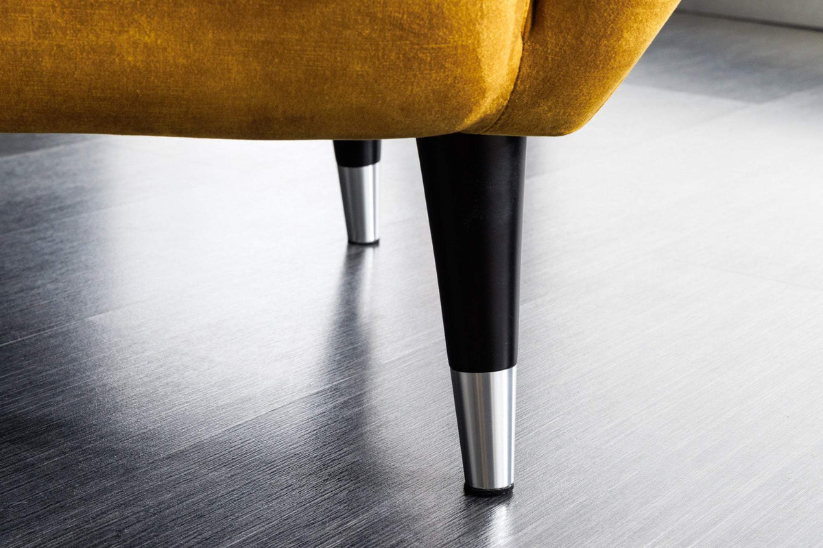 DON sárga buklé fotel