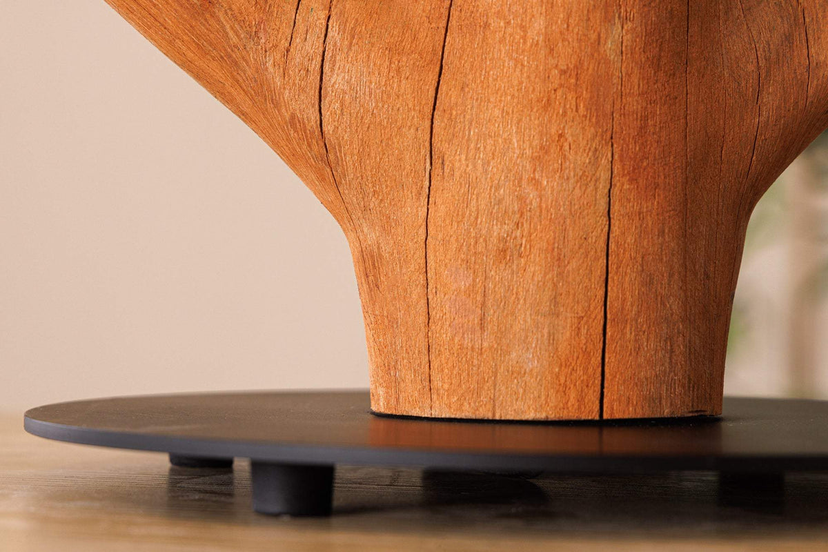 JEWELRY barna fa asztali lámpa