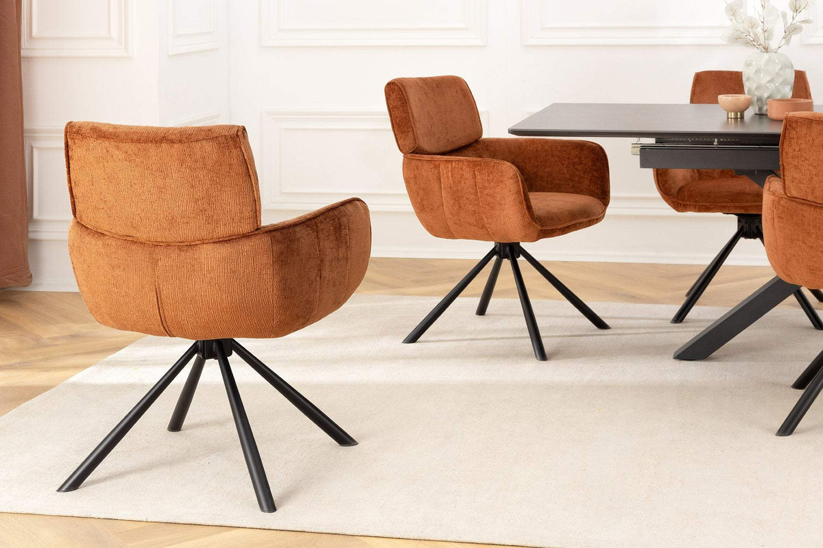 UNIQUE barna polyester zsenília forgószék