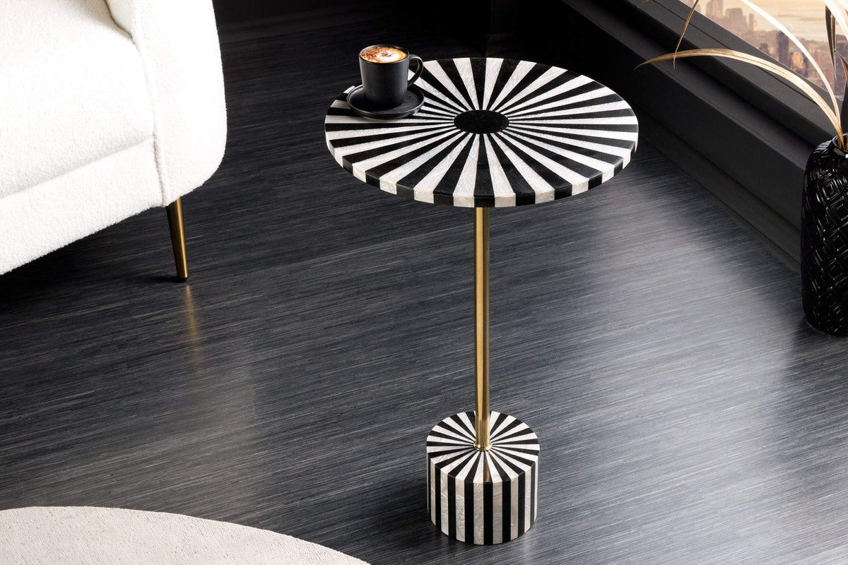 HARMONY NATURE fekete műgyanta lerakóasztal