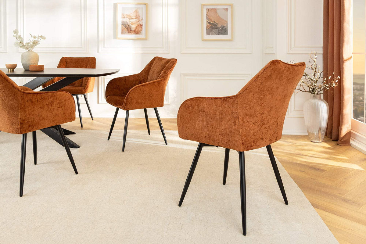 AVIGNON barna polyester zsenília forgószék