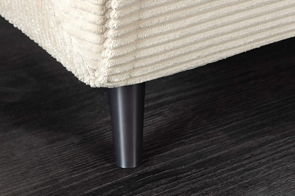 SMART MULTIFUNCTION bézs kordbársony fotelágy 140 cm