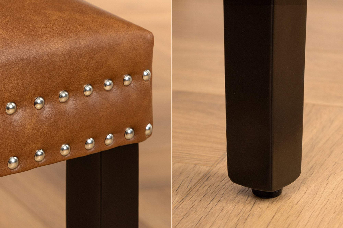 CASTLE barna műbőr szék