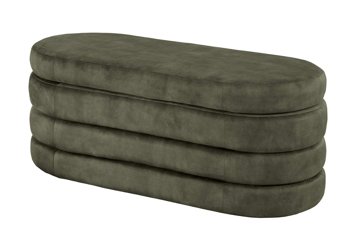 VOQUE zöld bársony ülőpad