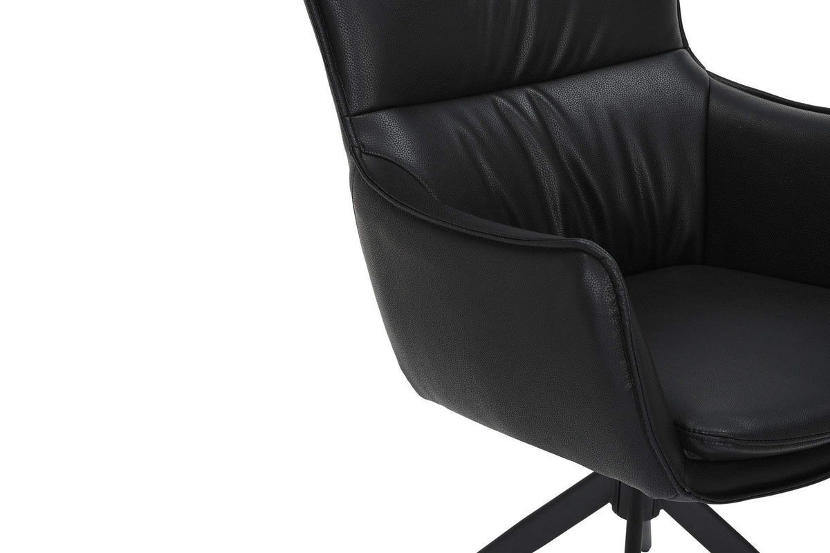 VOGUE fekete műbőr forgószék