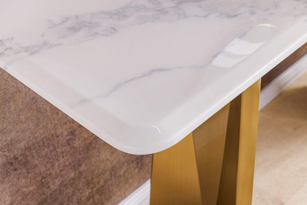 EXTRAVAGANCIA fehér márvány konzolasztal
