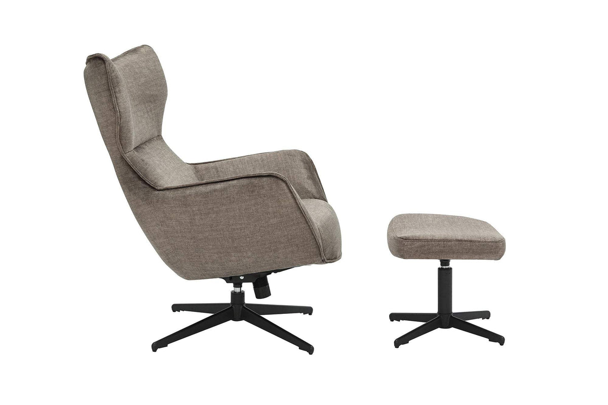 VOGUE taupe bársony fotel