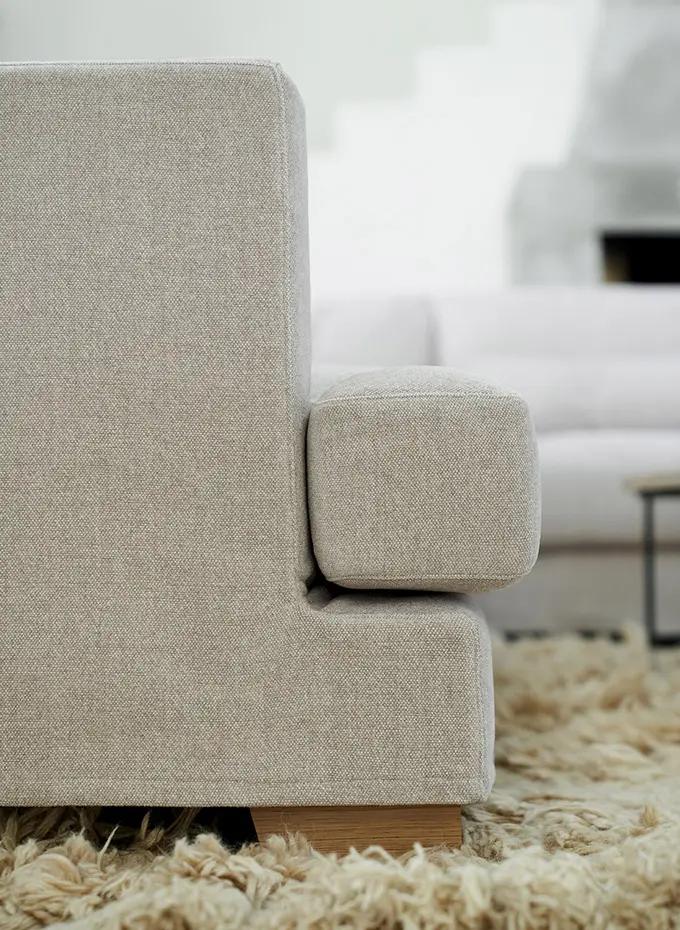 BRANDON bézs moduláris sarokkanapé