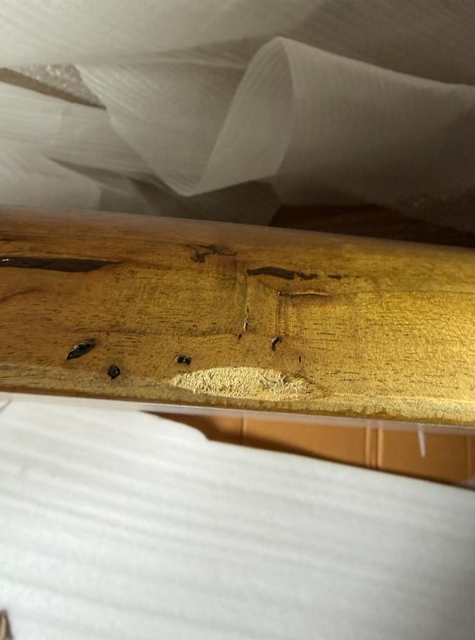 MAMMUT X fekete és akác étkezőasztal 240cm (60mm vastagság) - SZÉPSÉGHIBÁS