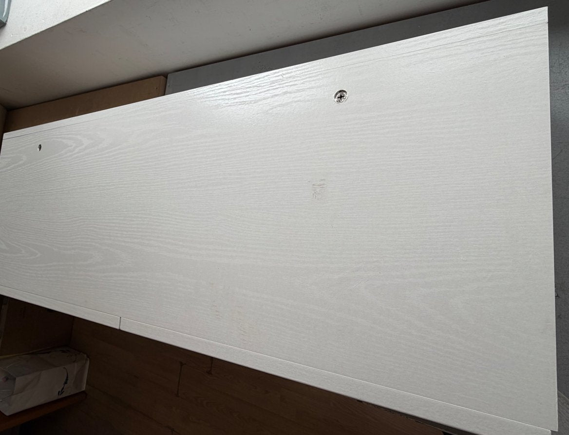 WHITE WOOD fehér mdf konzolasztal - SZÉPSÉGHIBÁS