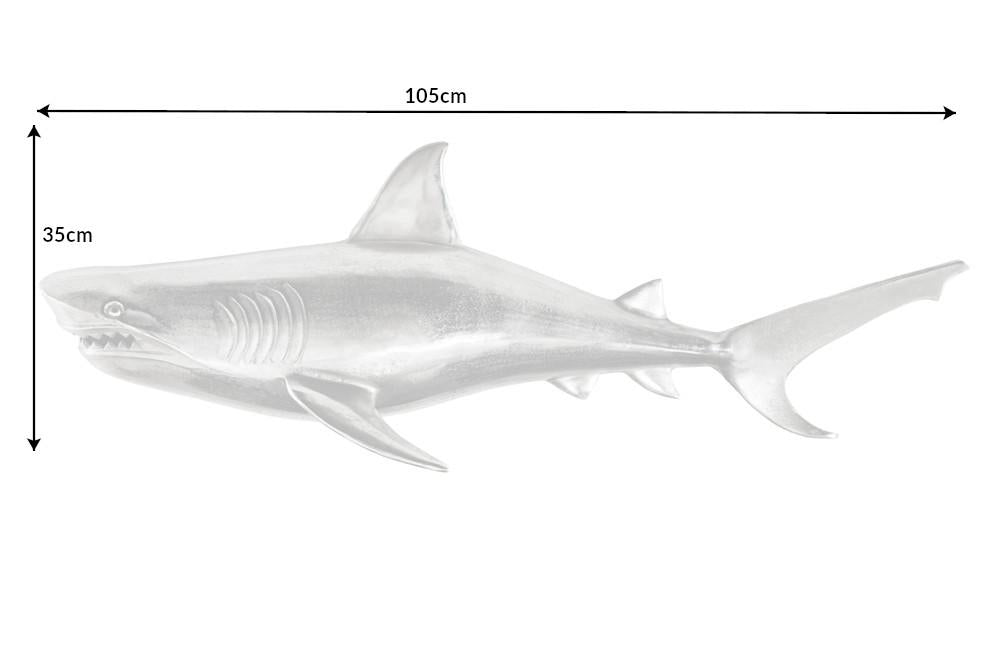 HAI ezüst alumínium fali dekoráció 105cm