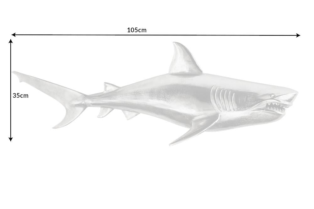 HAI ezüst alumínium fali dekoráció 105cm