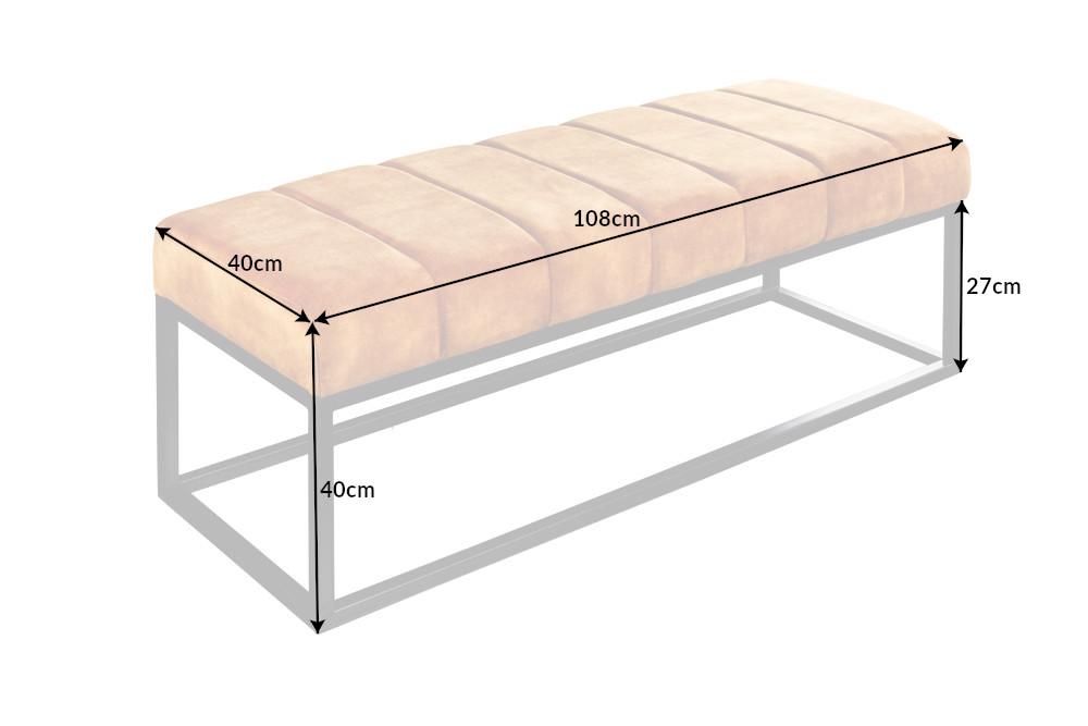 PETIT BEAUTE mustársárga bársony ülőke 110cm