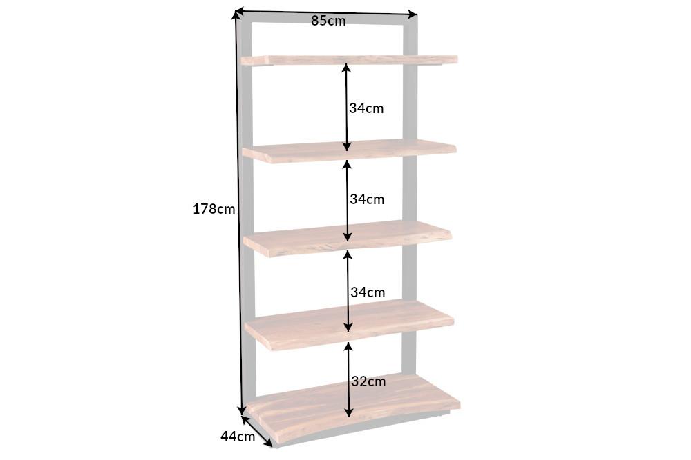 MAMMUT barna akácfa polc 178cm