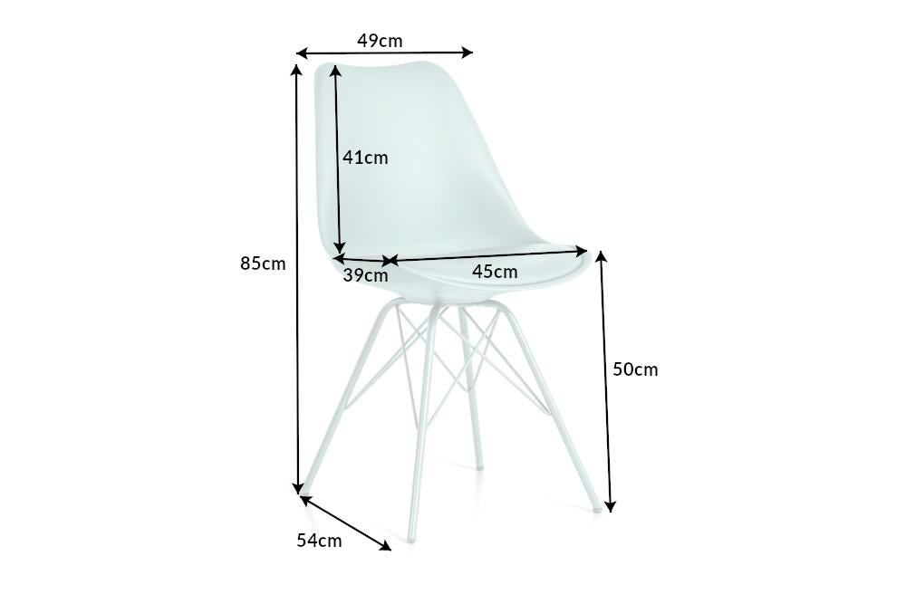 SCANDINAVIA türkiz műanyag szék
