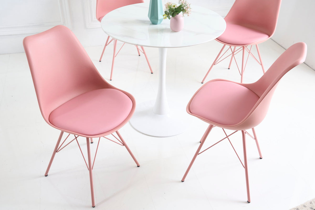SCANDINAVIA rózsaszín műanyag szék