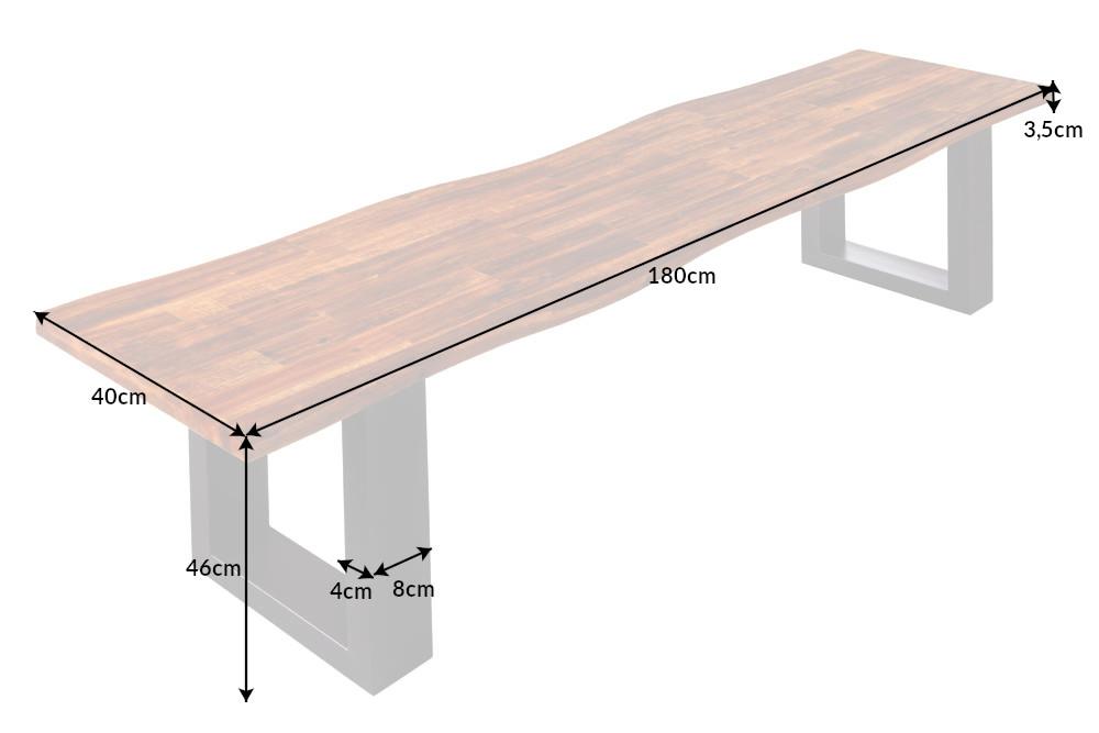 GENESIS barna akácfa ülőpad 180cm