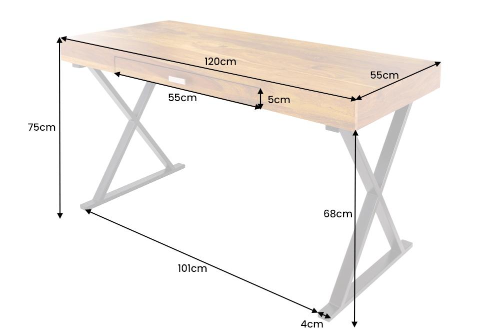 ELEMENTS barna tömörfa íróasztal 120cm