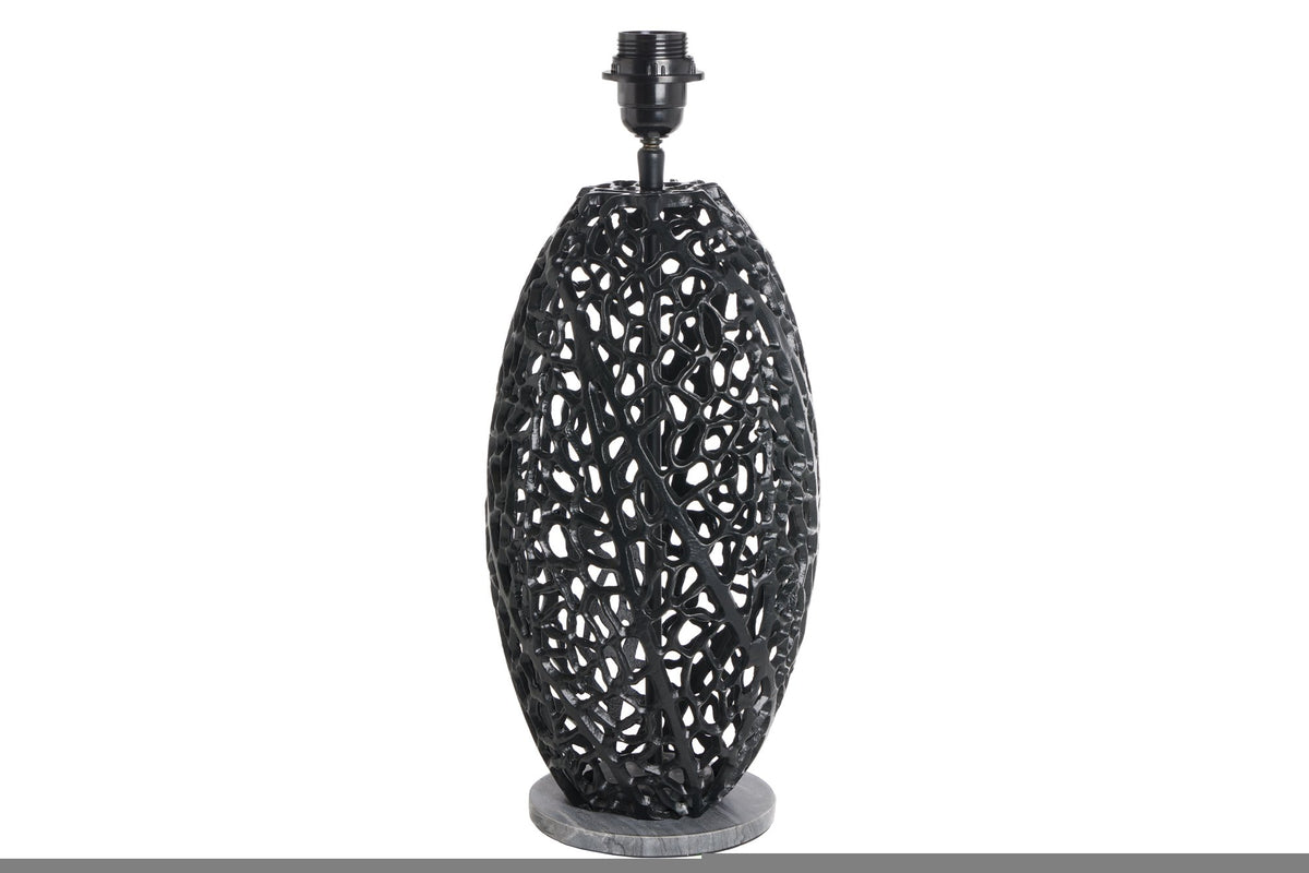 LEAF fekete alumínium asztali lámpa 45cm
