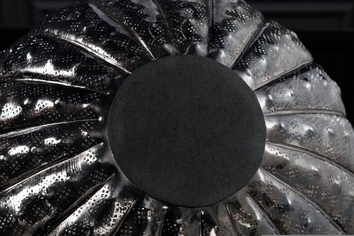 ABSTRACT ezüst alumínium váza 30cm